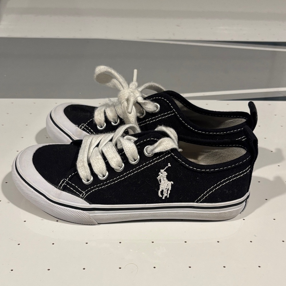 Polo by Ralph Lauren Black and White Kids Sneakers